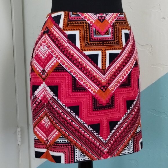 Merona Colorful Print Pencil Shirt - Picture 2 of 7